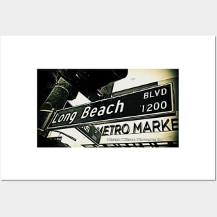 Long Beach Boulevard, Long Beach, California by Mistah Wilson Posters and Art